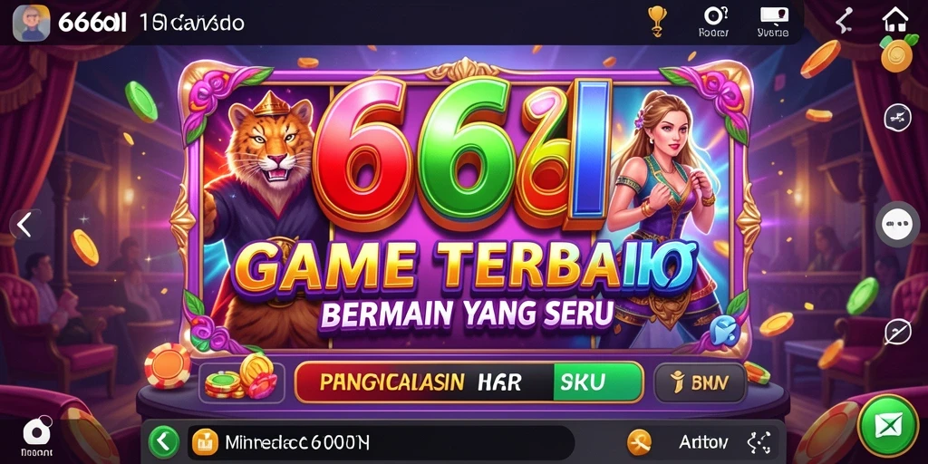 Tampilan gameplay menarik dari 666I dengan tema slot yang beragam.