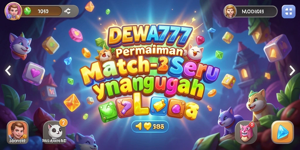 Tampilan gameplay DEWA777 yang menarik dan penuh warna.