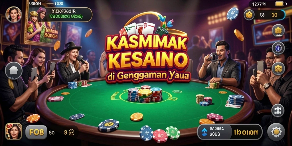 Tampilan gameplay kasino yang menarik dalam FO8.