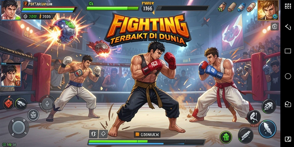 Gameplay FW66 memperlihatkan pertarungan seru antara karakter-karakter kuat.