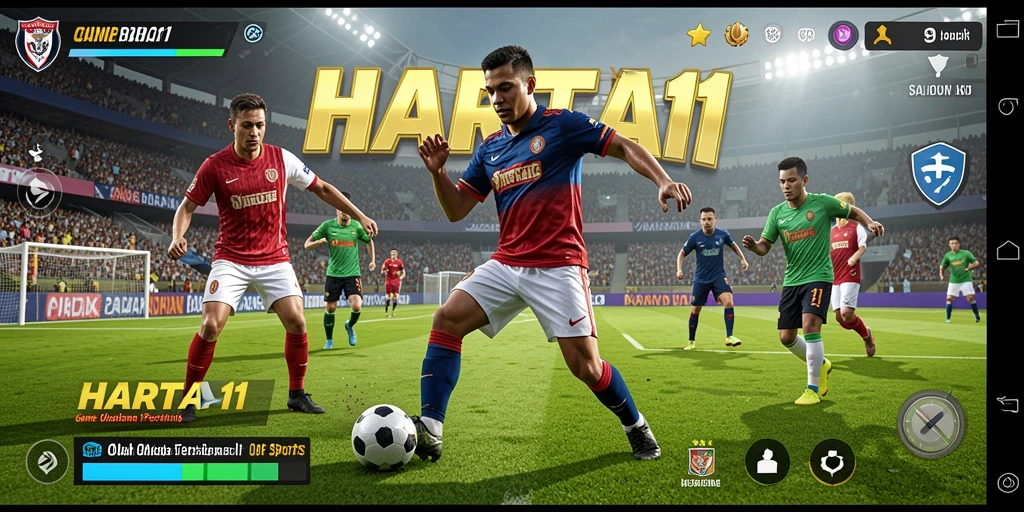 Tampilan menarik dari gameplay HARTA11 yang penuh aksi olahraga.