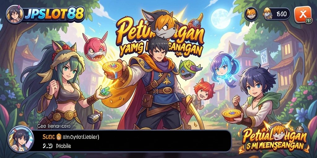 Tampilan menarik dari gameplay <strong>JPSLOT88</strong> yang penuh dengan karakter anime.