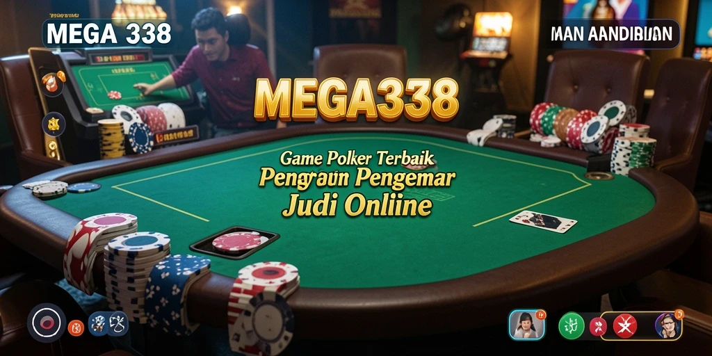 Tampilan gameplay poker yang seru dan realistis di MEGA338.