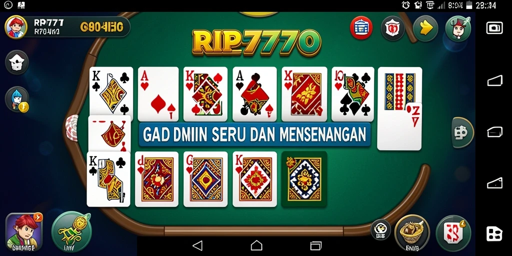 Tampilan gameplay domino yang menarik dan interaktif.