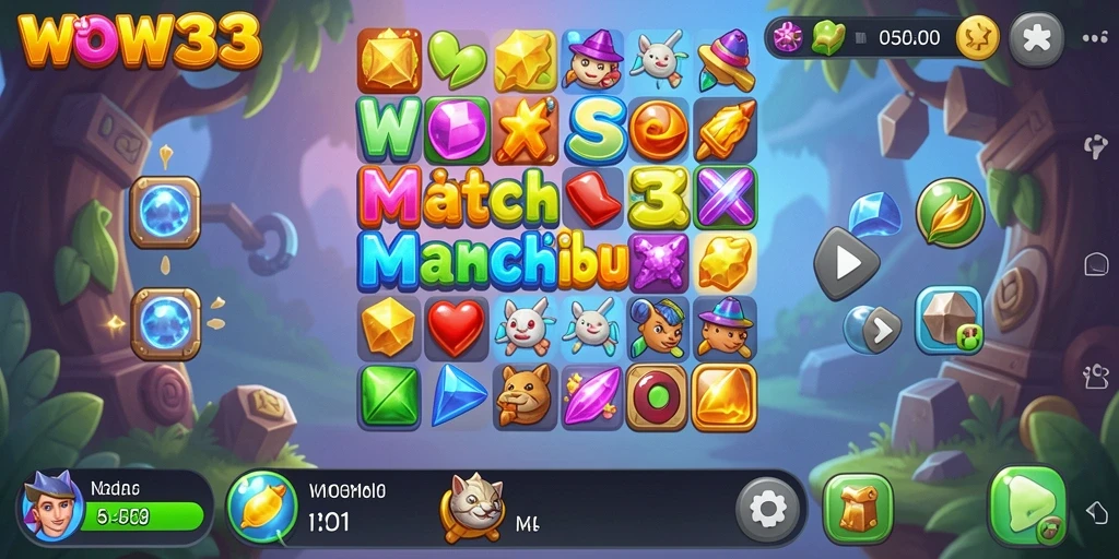 Tampilan gameplay WOW33 yang penuh warna dan menarik.